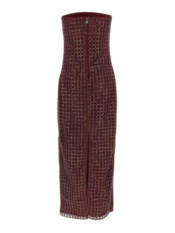 ROTATE Birger Christensen: maxi dresses online - Beaded Maxi Tube Dress