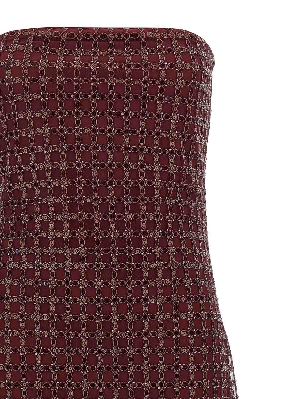 The Best Shops ROTATE Birger Christensen: maxi dresses - Beaded Maxi Tube Dress