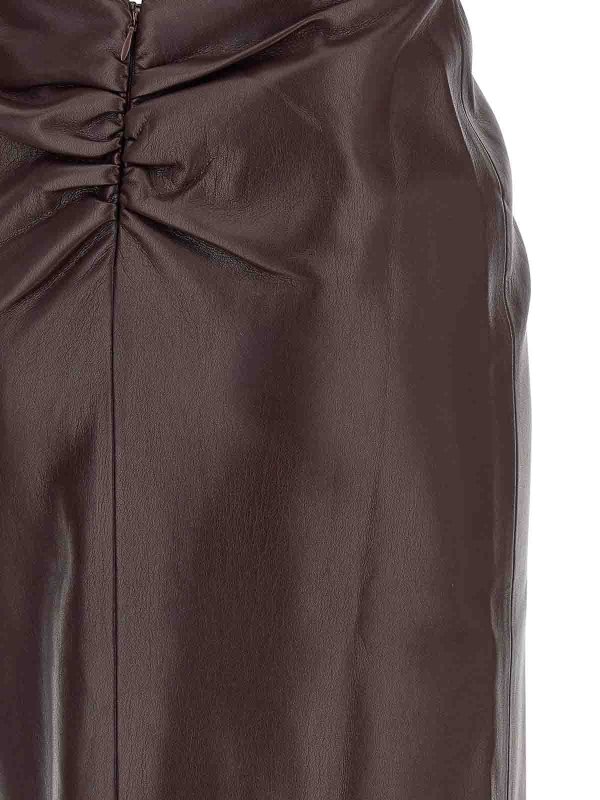 膝丈ドレス - ダークレッド shop online: THE ANDAMANE