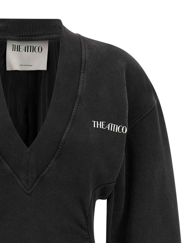 The Best Shops The Attico: knee length dresses - Sweatshirt Dress