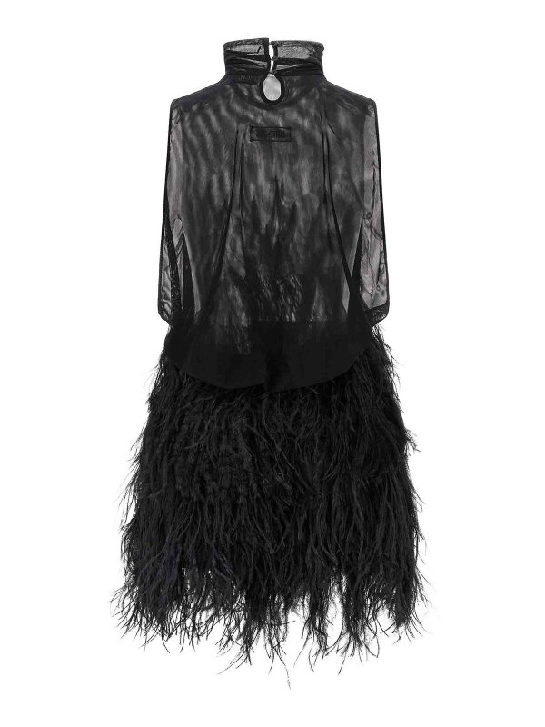 The Attico: Robe longueur genou online - Robe Au Genou - Noir