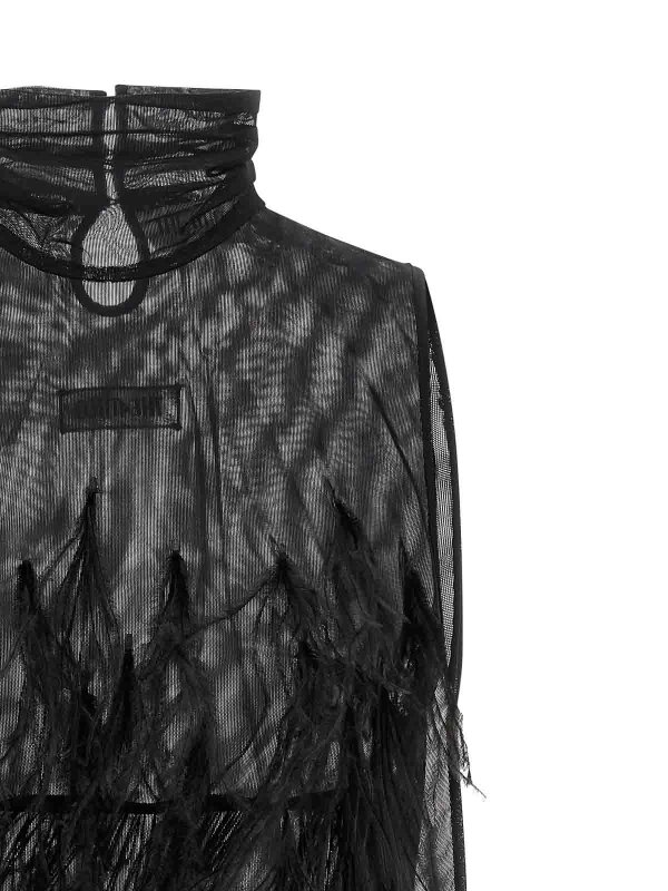 The Best Shops The Attico: Robe longueur genou - Robe Au Genou - Noir