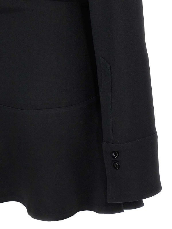 膝丈ドレス - 黒 shop online: The Attico