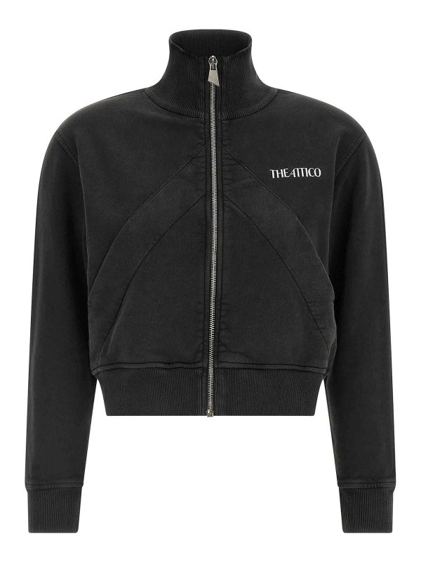 The Attico: Sweatshirts & Sweaters - Zip Sweatshirt