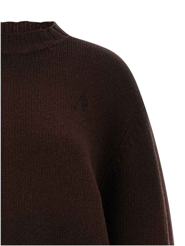 The Best Shops The Attico: crew necks - Logo Embroidery Sweater