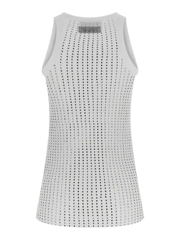 The Attico: Tops & Tank tops online - Rhinestone Tank Top