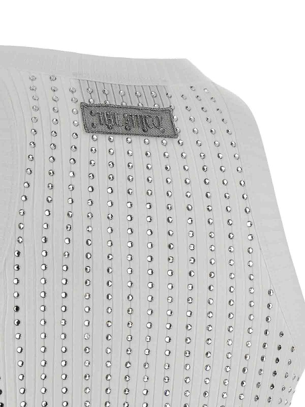 Rhinestone Tank Top shop online: The Attico