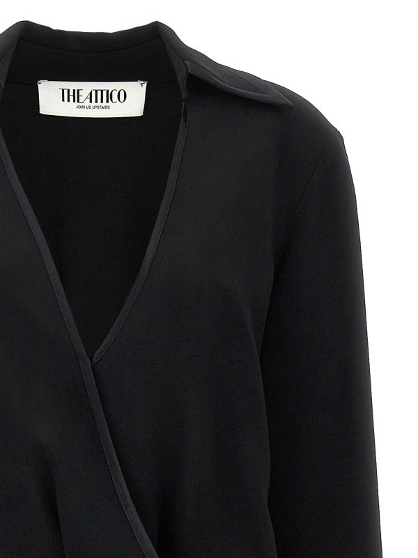 The Best Shops The Attico: ニーレングスドレス - 膝丈ドレス - 黒