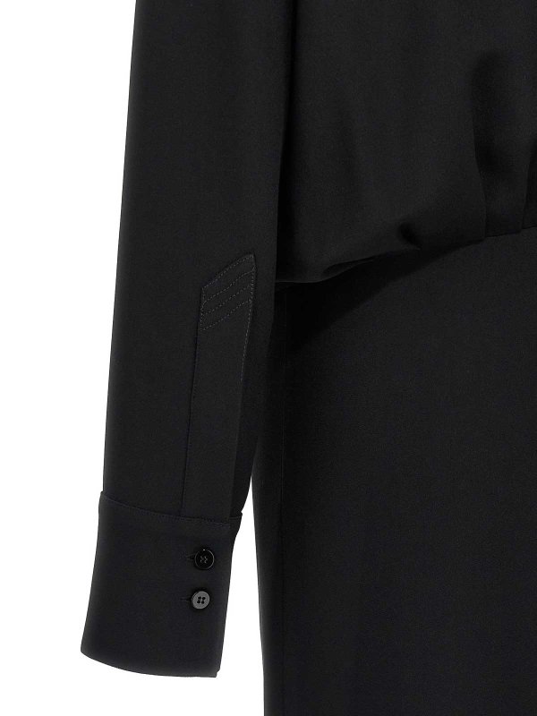 膝丈ドレス - 黒 shop online: The Attico