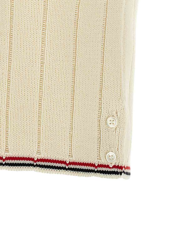 Gilet - Blanc shop online: THOM BROWNE