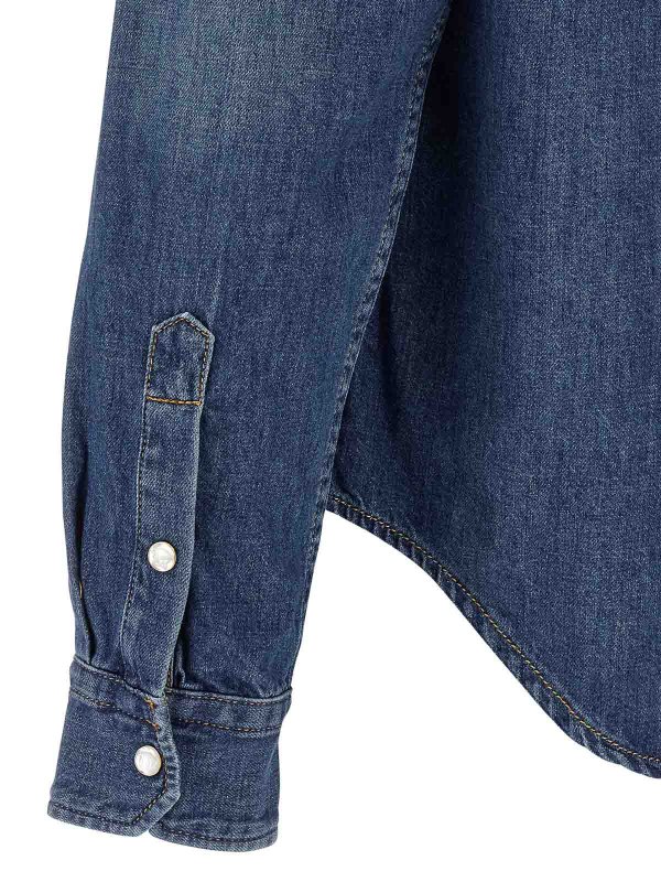 Chemise - Bleu shop online: VERSACE