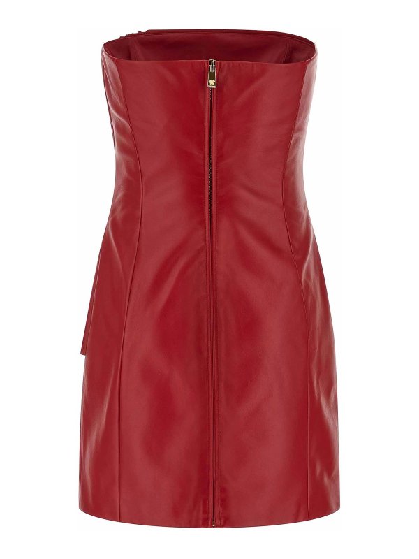 VERSACE: Robe longueur genou online - Robe Au Genou - Rouge