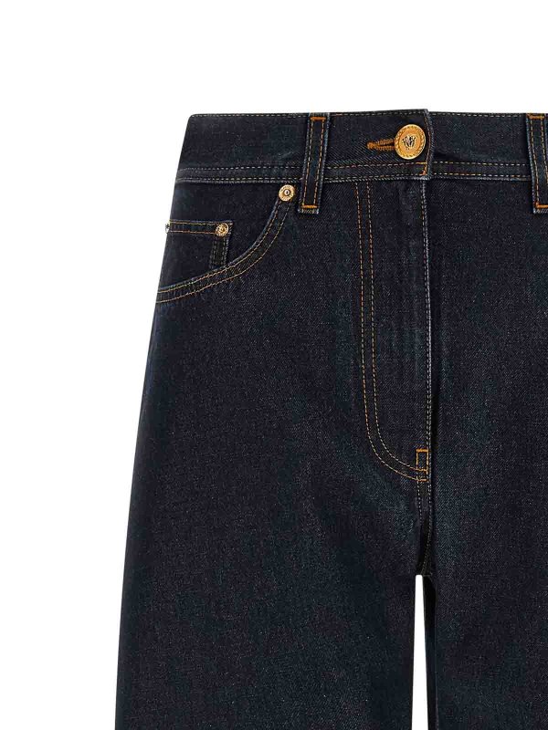 The Best Shops VERSACE: ブーツカットジーンズ - ブーツカットジーンズ - ブルー