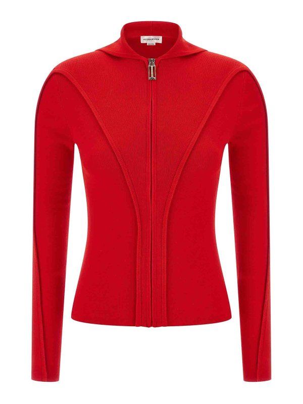 VICTORIA BECKHAM: カーディガン - カーディガン - 赤
