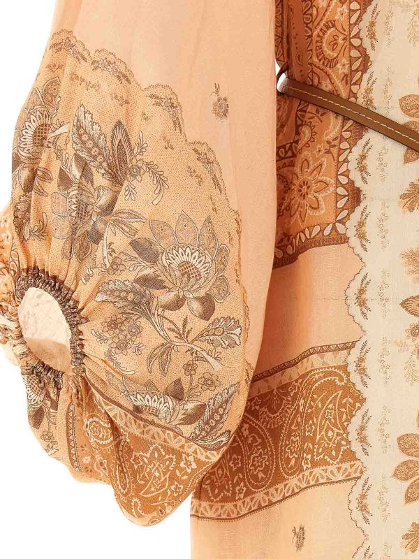 Robe Au Genou - Couleur Chair shop online: ZIMMERMANN