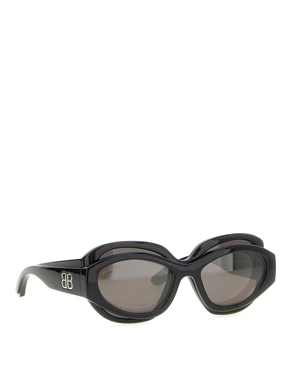 BALENCIAGA: Lunettes de soleil online - Lunettes De Soleil - Noir