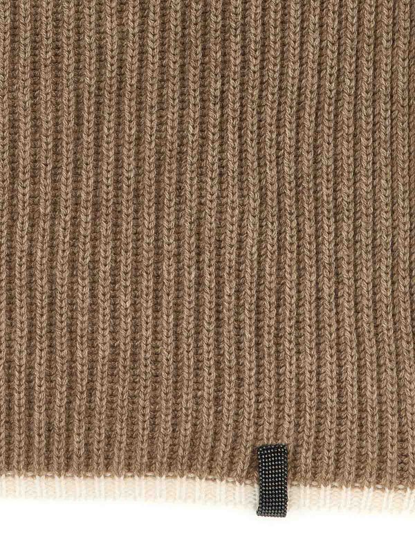 BRUNELLO CUCINELLI: スカーフ online - スカーフ - ベージュ