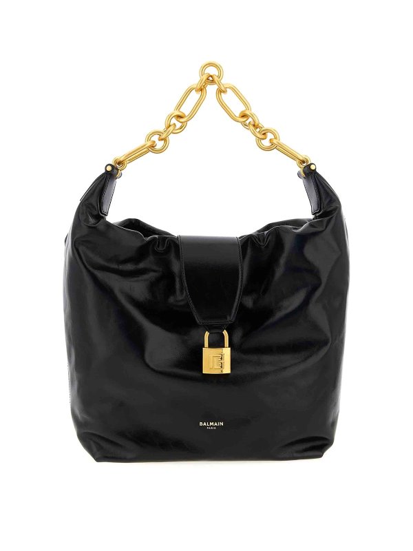 Balmain: shoulder bags - Sync Hobo Shoulder Bag