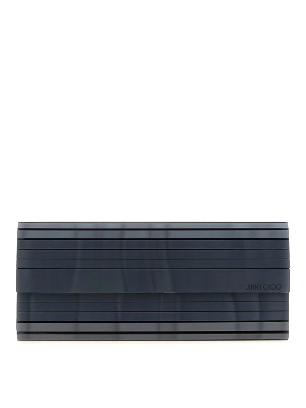 JIMMY CHOO: クラッチバッグ - クラッチバッグ - グレー