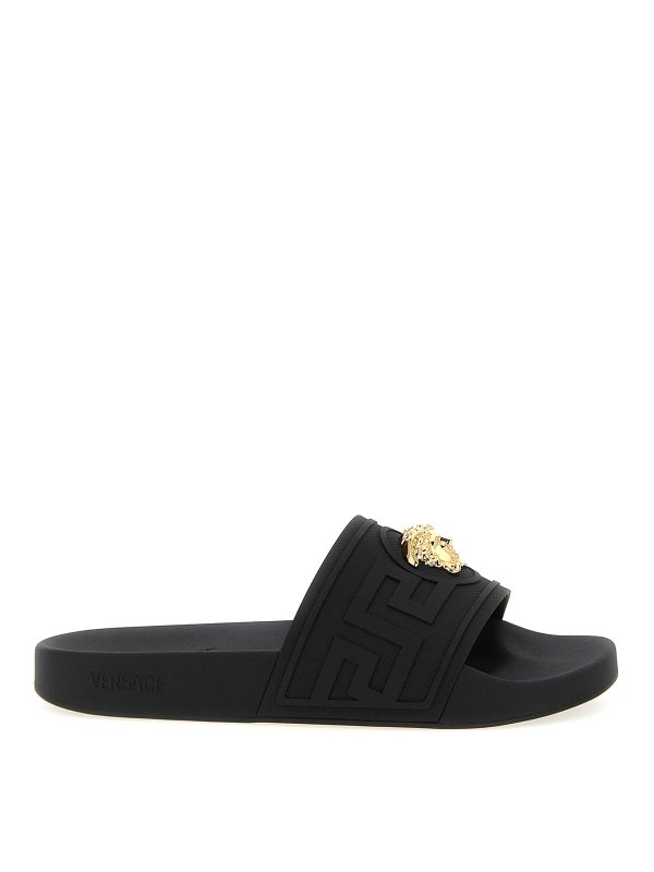 VERSACE: Sandales - Sandales - Noir