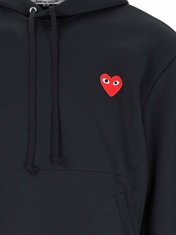 The Best Shops Comme des Garçons Play: スウェット＆セーター - スウェットシャツ/セーター - 黒