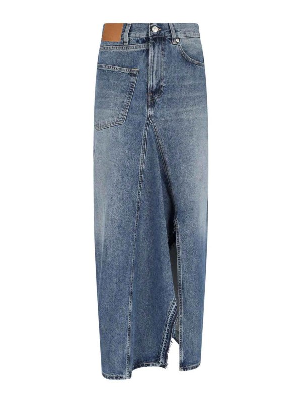 6397: ロングシャツ - ロングスカート - ブルー