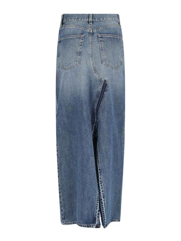 6397: ロングシャツ online - ロングスカート - ブルー