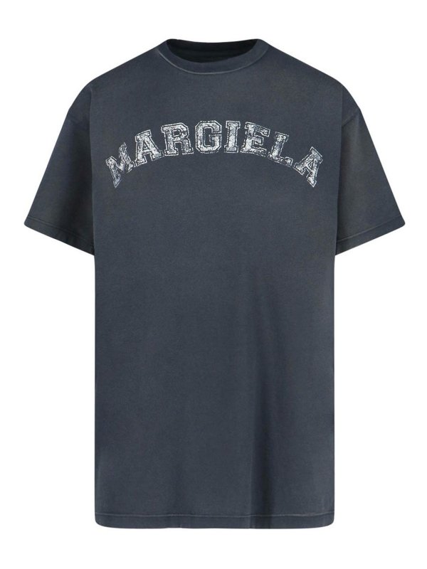 Maison Margiela: T-shirts - T-Shirt - Schwarz