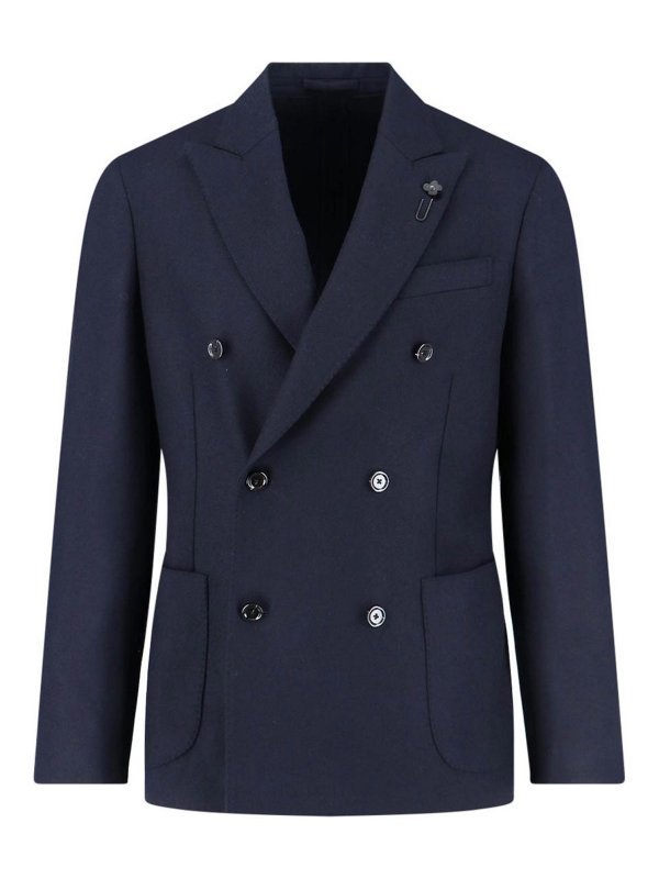 LARDINI: Blazer - Blazer - Blau