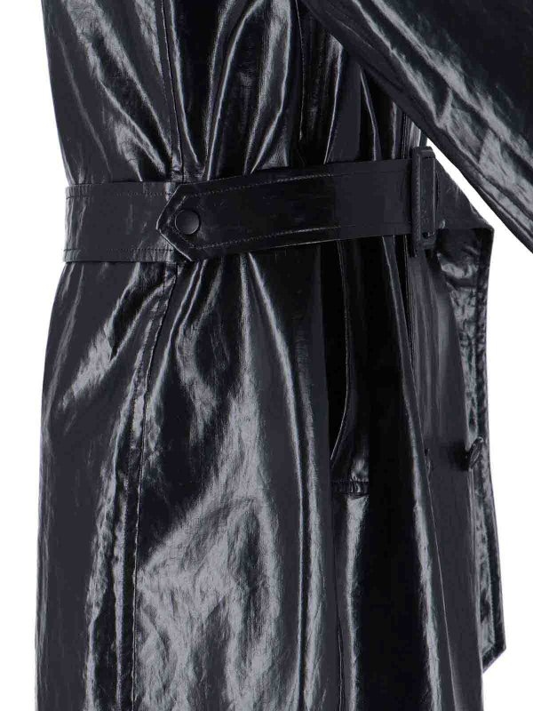 The Best Shops MM6 MAISON MARGIELA: Manteaux courts - Manteau Court - Noir