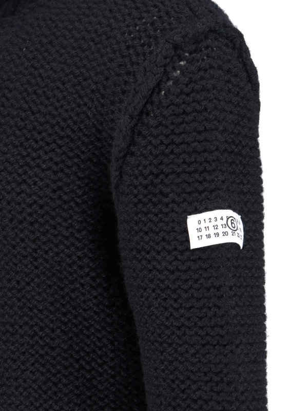 The Best Shops MM6 MAISON MARGIELA: ボートネック - ボートネック - 黒