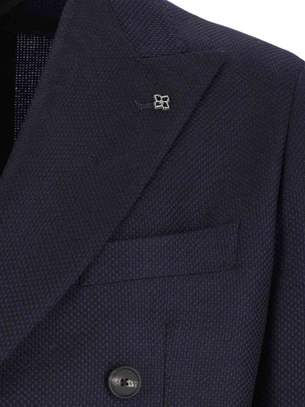 Double -breasted blazer in virgin wool shop online: TAGLIATORE
