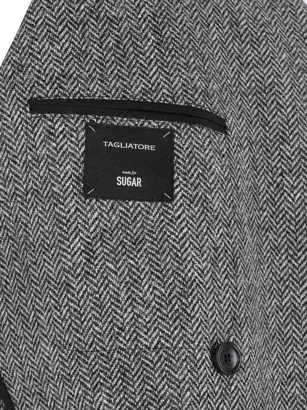 The Best Shops TAGLIATORE: blazers - Double -breasted blazer in virgin wool