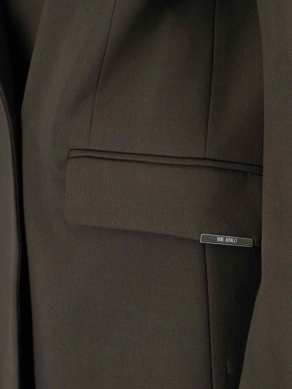 Single -breasted blazer in virgin wool shop online: The Attico