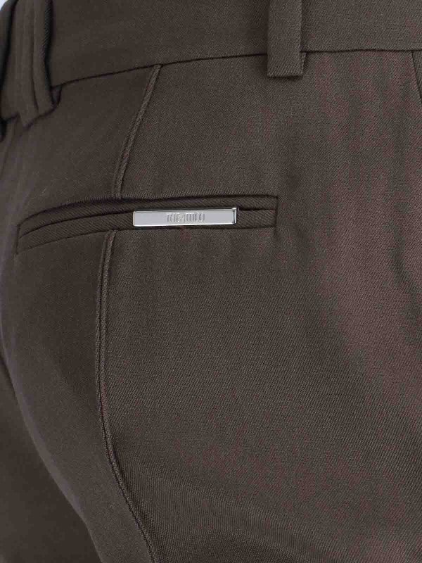 Bootcut trousers in virgin wool shop online: The Attico