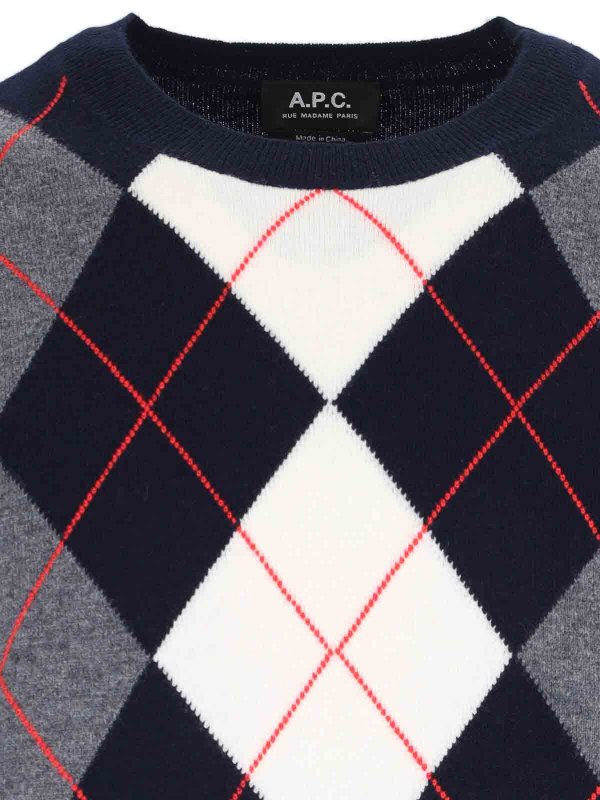 The Best Shops A.P.C.: Escotes barcos - Suéter Con Escote Barco - Azul