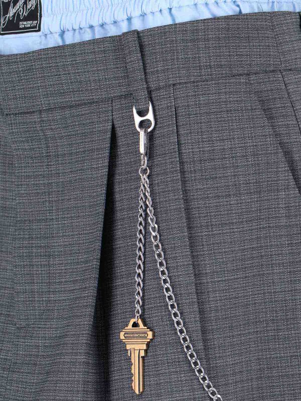 Mini skirt in Mixed Lana Logo shop online: ALEXANDER WANG