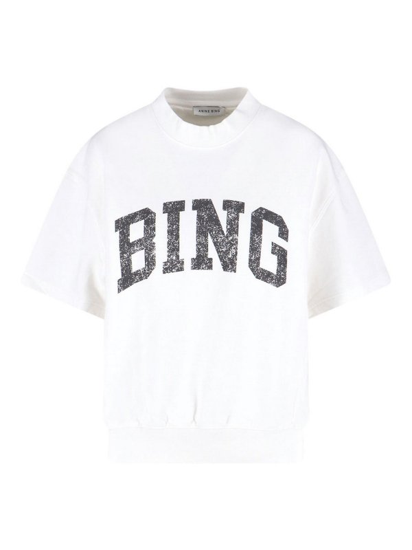 ANINE BING: T-shirts - T-Shirt - Weiß