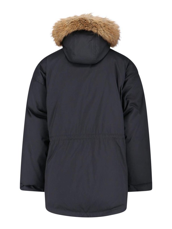 BALENCIAGA: padded jackets online - Reversible logo down jacket