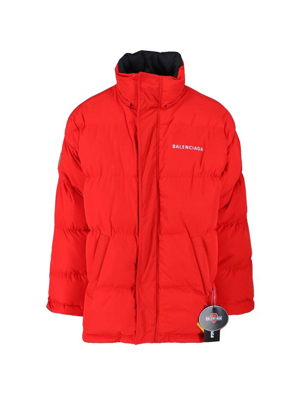 The Best Shops BALENCIAGA: Reversible logo down jacket