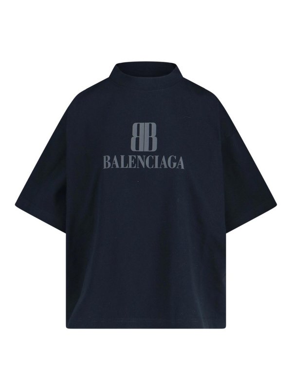 BALENCIAGA: T-shirts - T-Shirt - Schwarz
