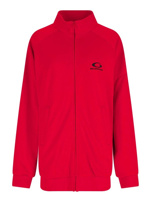 BALENCIAGA: Sweatshirts & Sweaters - Logo zip sweatshirt