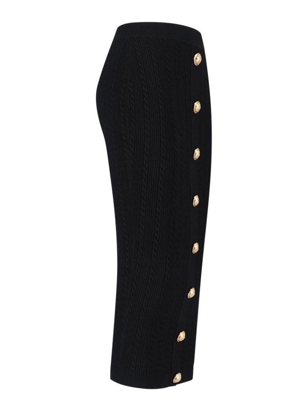 The Best Shops Balmain: U-Boot-Ausschnitt - U-Boot-Pullover - Schwarz