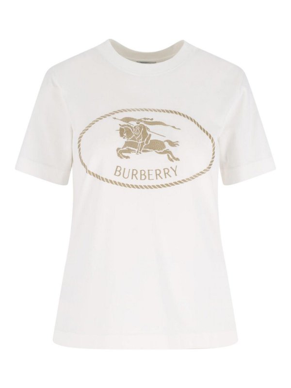 BURBERRY: T-shirts - T-Shirt - Weiß