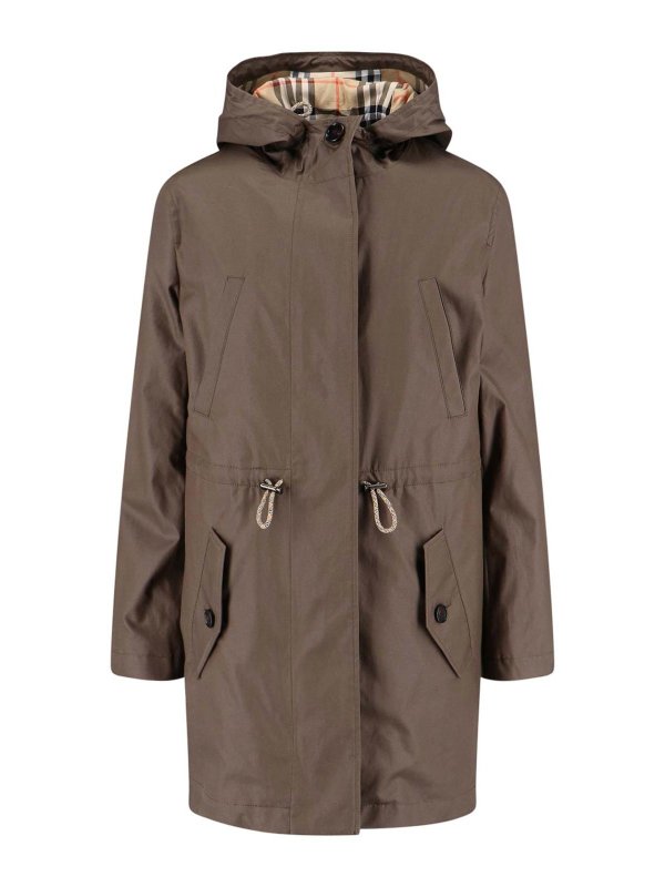 BURBERRY: Parkas - Parka - Grün