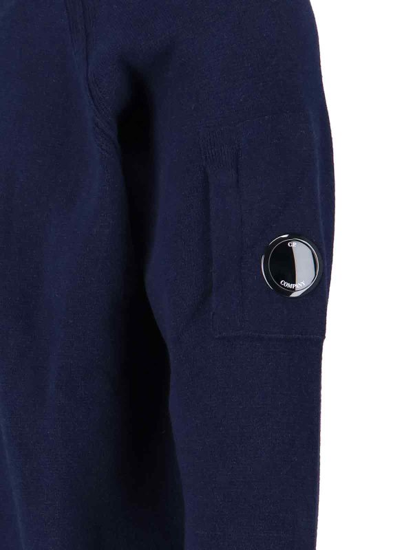 The Best Shops C.P. COMPANY: U-Boot-Ausschnitt - U-Boot-Pullover - Blau