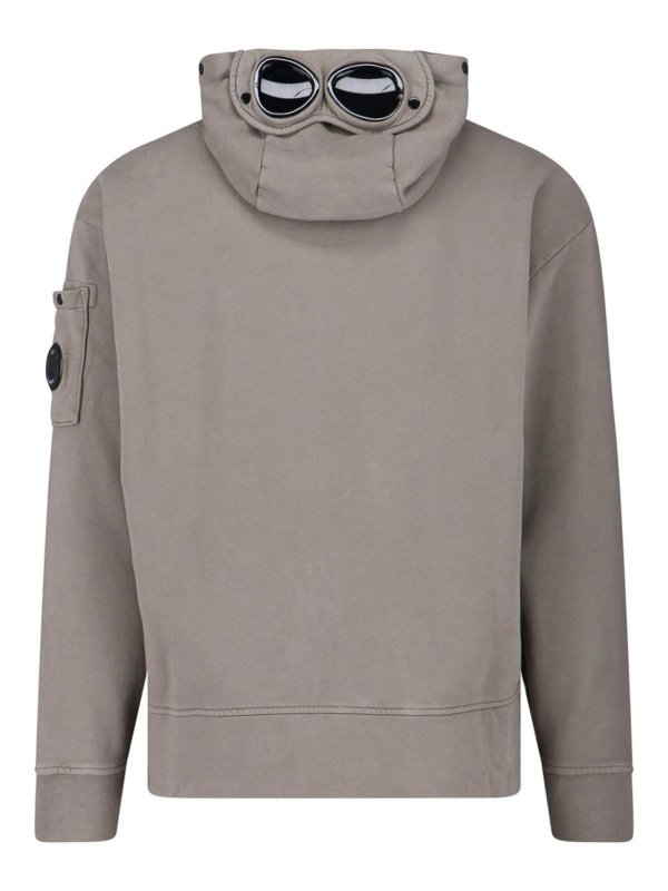 C.P. COMPANY: Sweatshirts & Sweaters online - Logo hooded sweatshirt