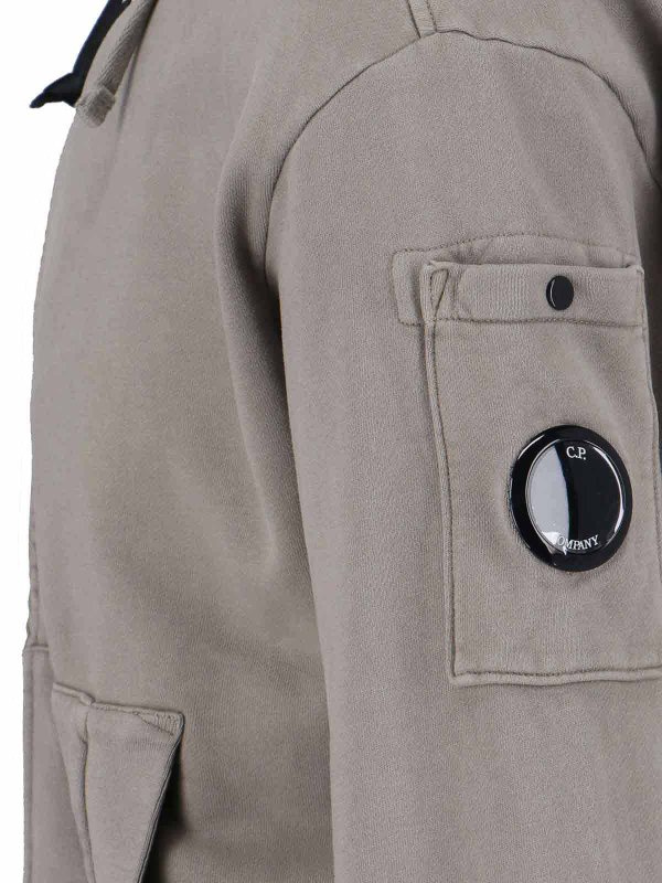 The Best Shops C.P. COMPANY: Sweatshirts & Sweaters - Logo hooded sweatshirt