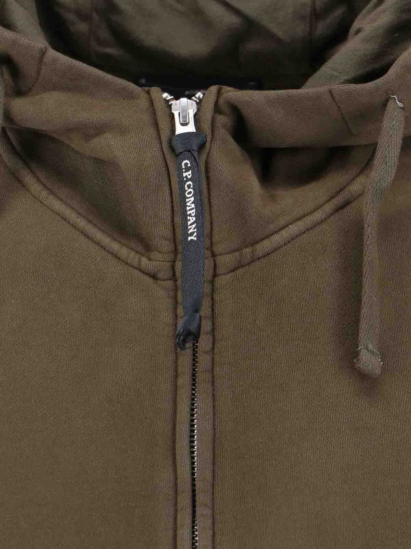 Logo hooded sweatshirt shop online: C.P. COMPANY