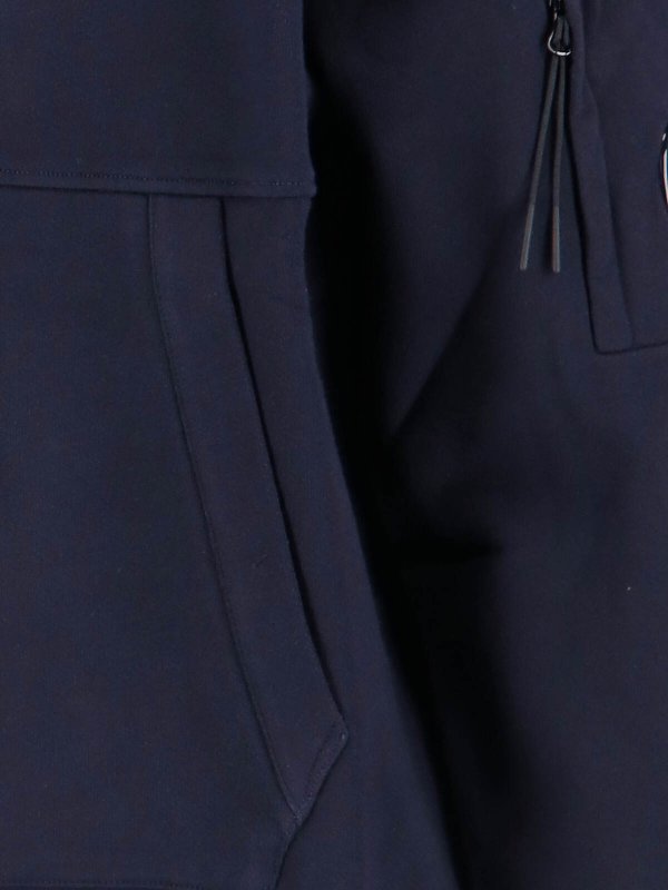 Logo hooded sweatshirt shop online: C.P. COMPANY